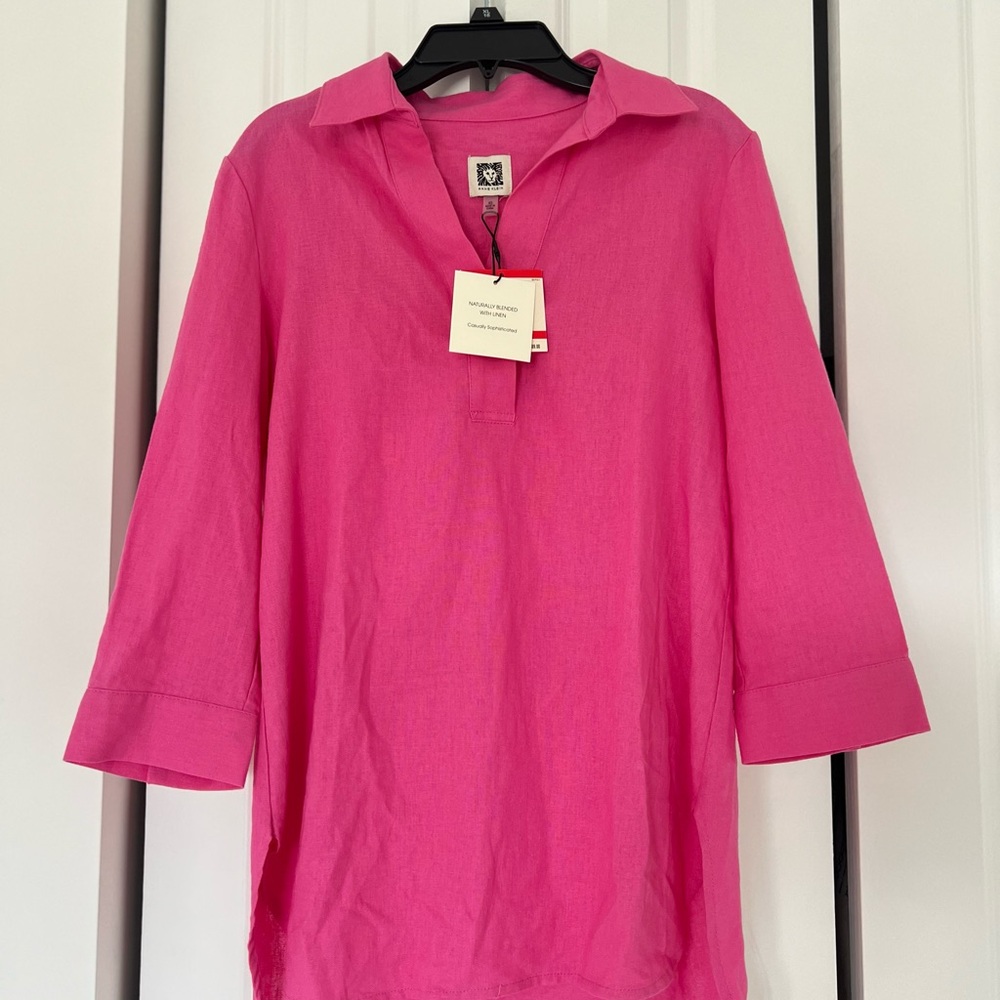 Anne Klein Fuchsia Blouse